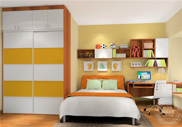 兒童房定制書柜怎么裝?